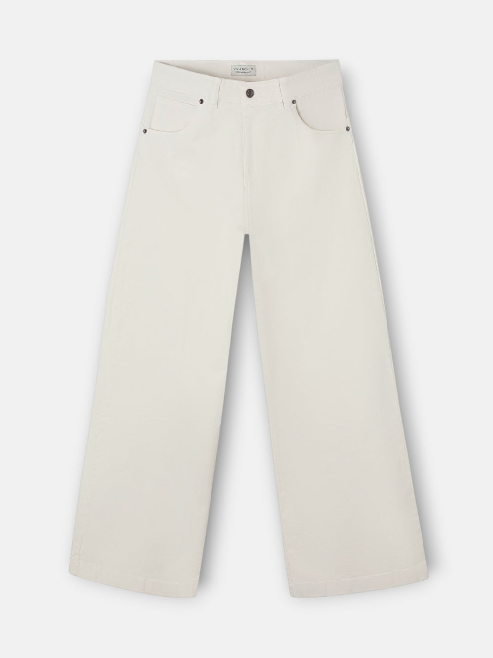 Pantalón denim crudo
