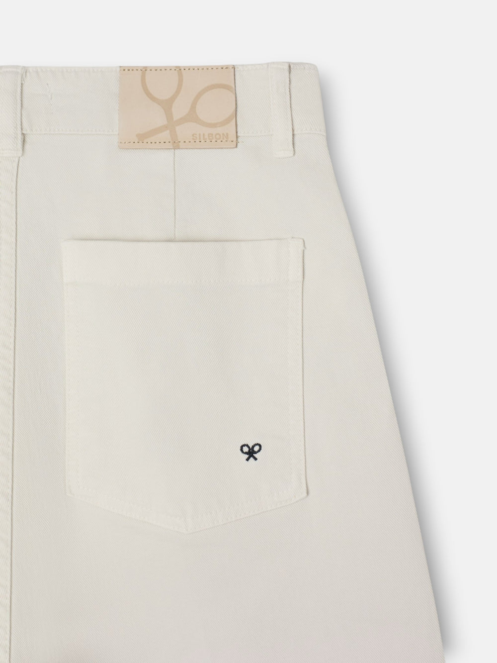 Pantalón denim crudo