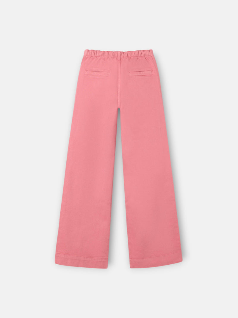 Calças de menina marinheiro rosa
