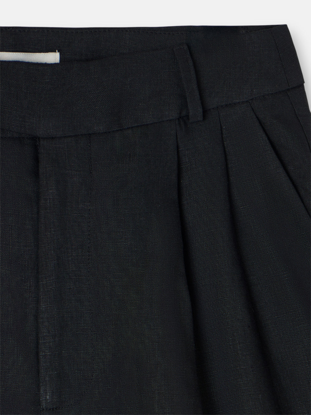 Calças de linho pretas