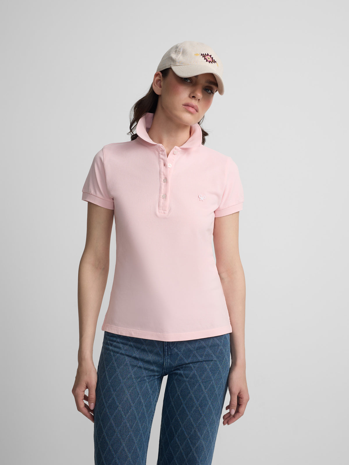 Polo woman clasico rosa claro