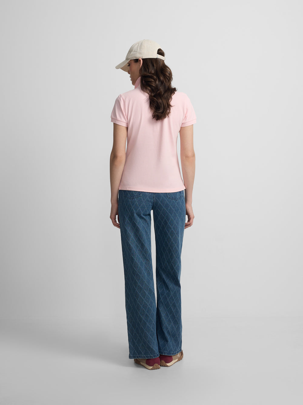 Polo femme classique rose clair