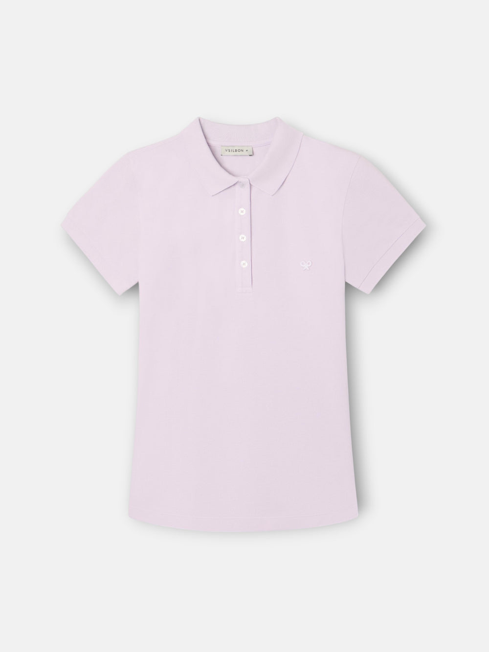 Classic lilac polo shirt for women