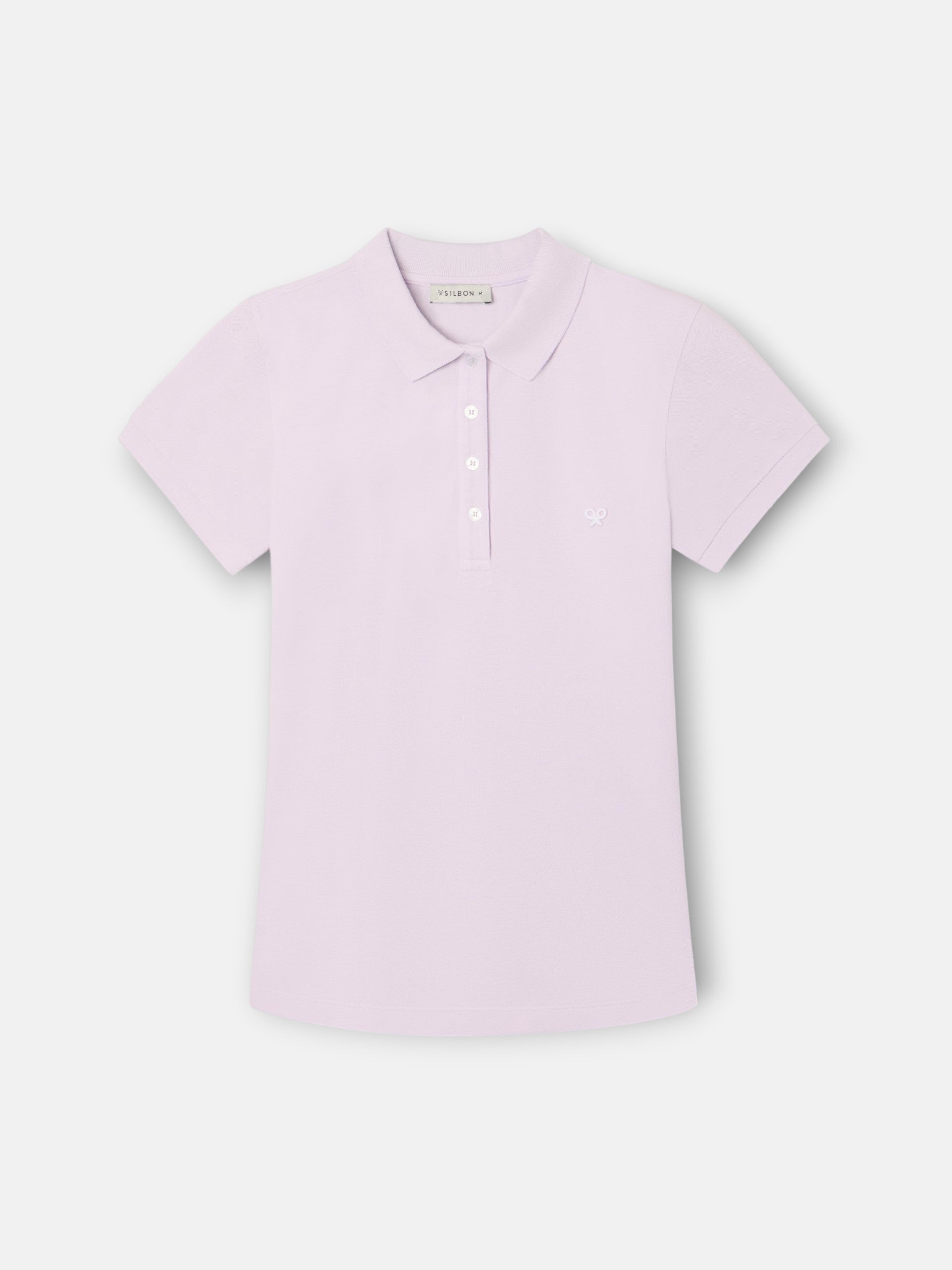 Classic lilac polo shirt for women