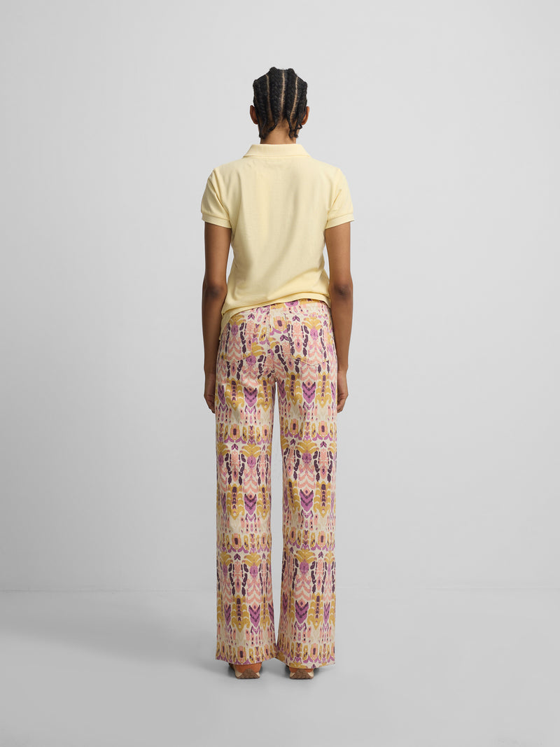 Polo femme classique jaune