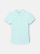 Classic aqua green polo shirt for women