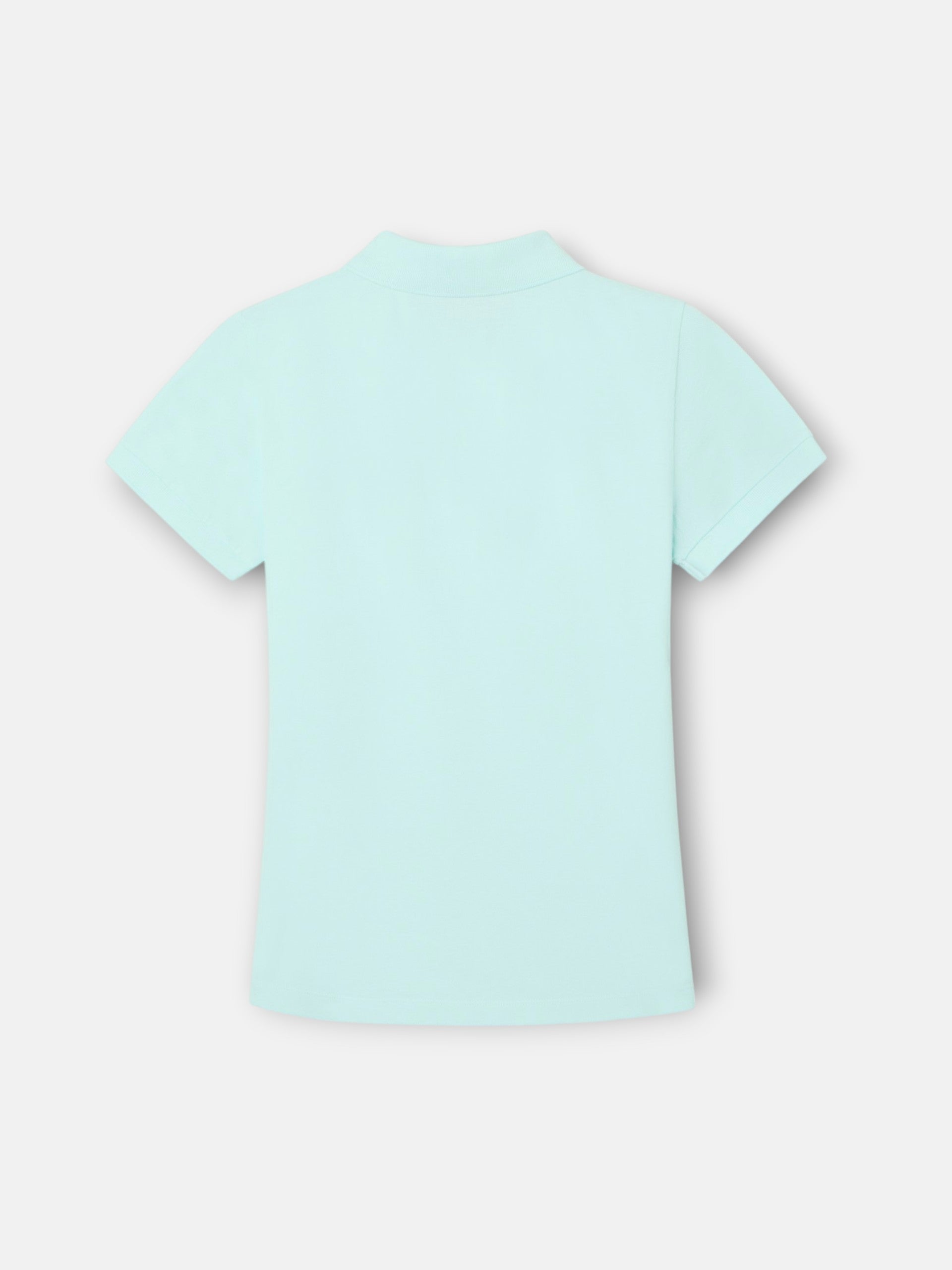 Classic aqua green polo shirt for women