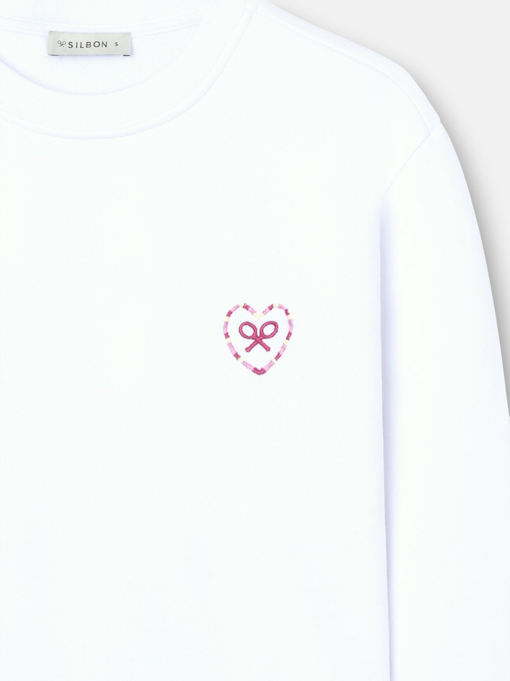 Sudadera woman corazon love blanca