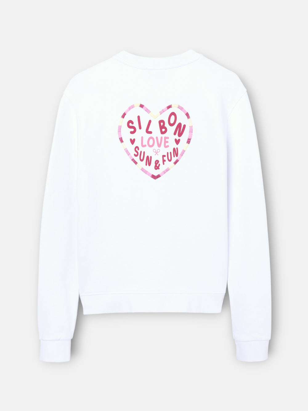 Sudadera woman corazon love blanca