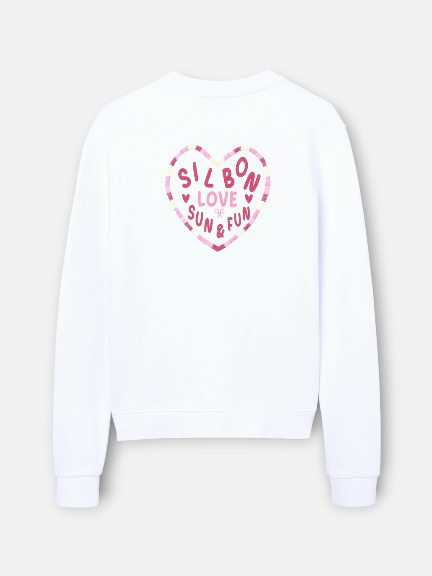 Sudadera woman corazon love blanca