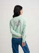 Sweatshirt mulher coração love verde