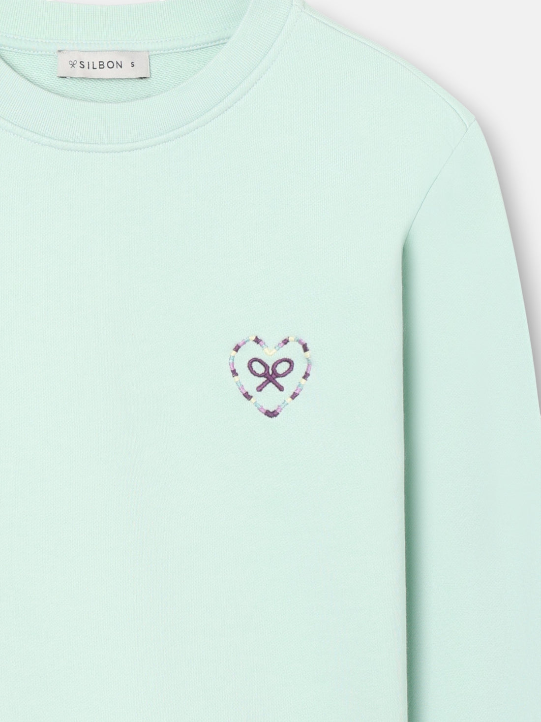 Sweatshirt mulher coração love verde