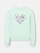 Sudadera woman corazon love verde