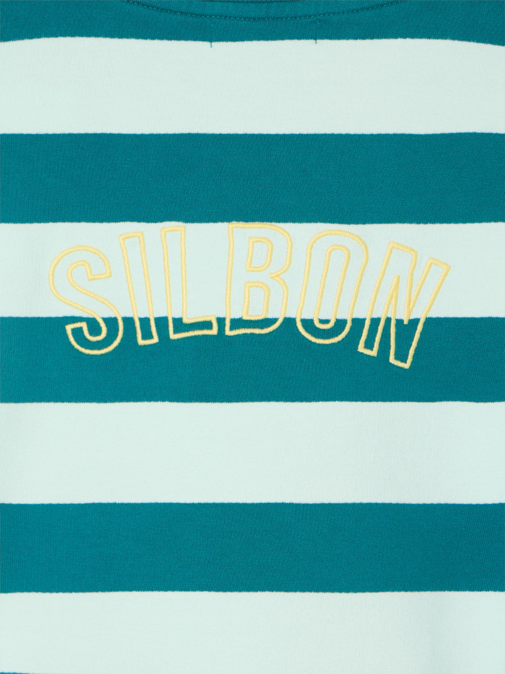 Sweatshirt mulher ombreiras riscas verdes