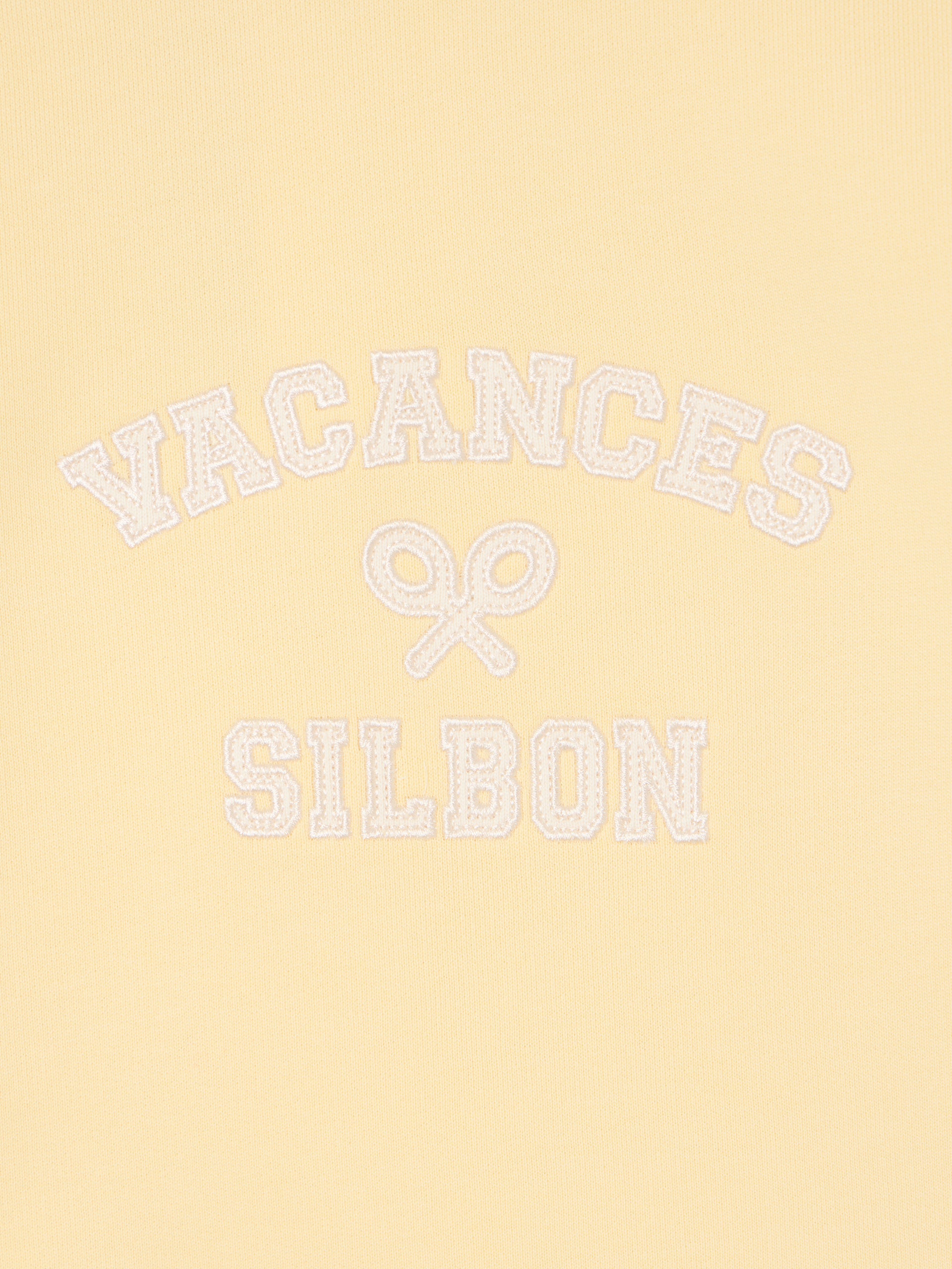 Sudadera woman detalle cuerdas amarilla