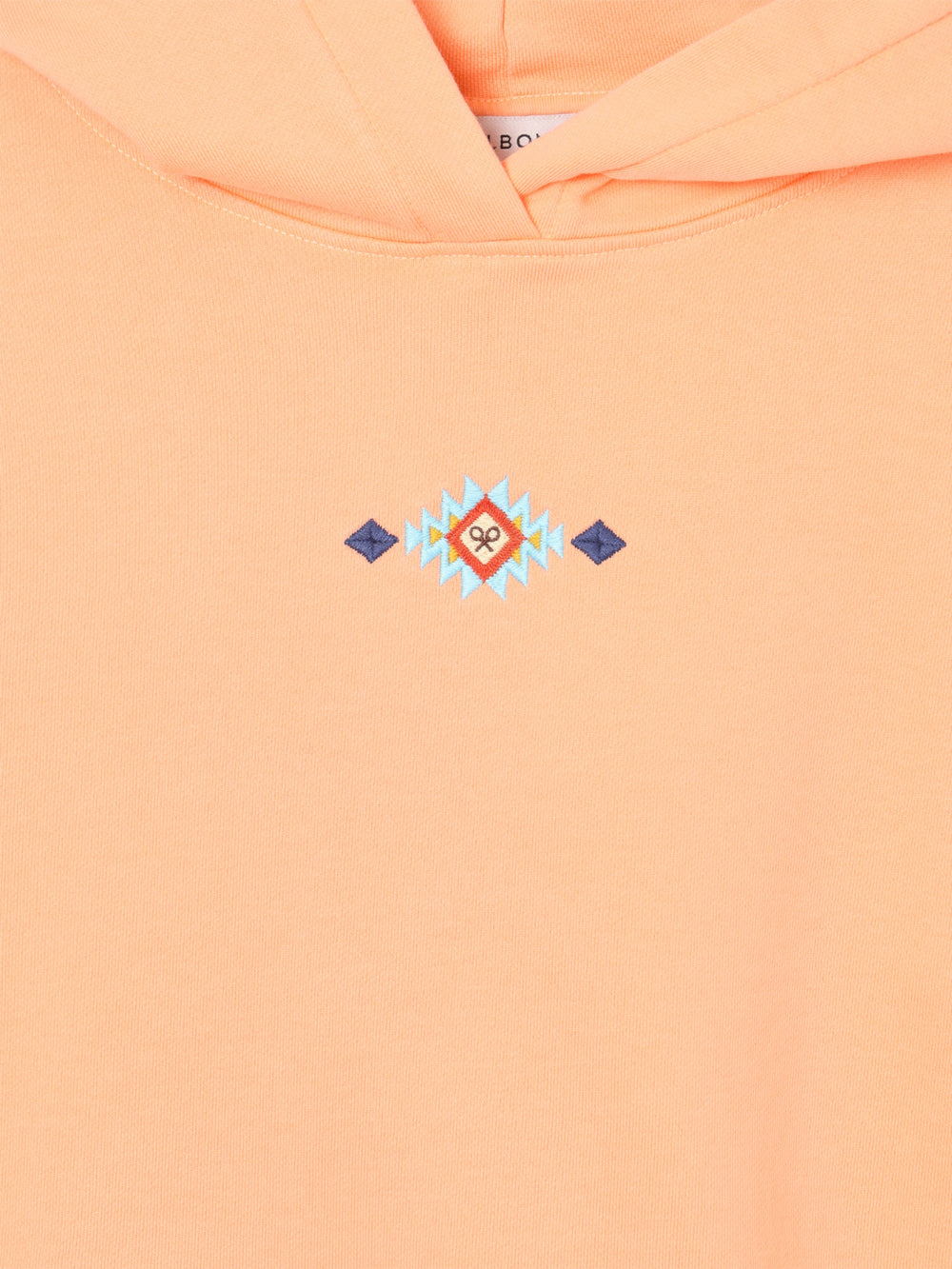 Sudadera woman capucha raqueta etnica naranja