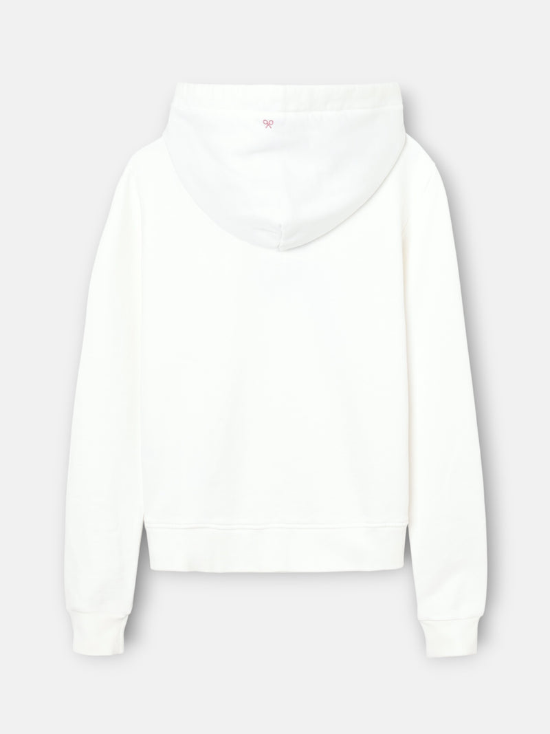 Sudadera woman capucha ikat cruda