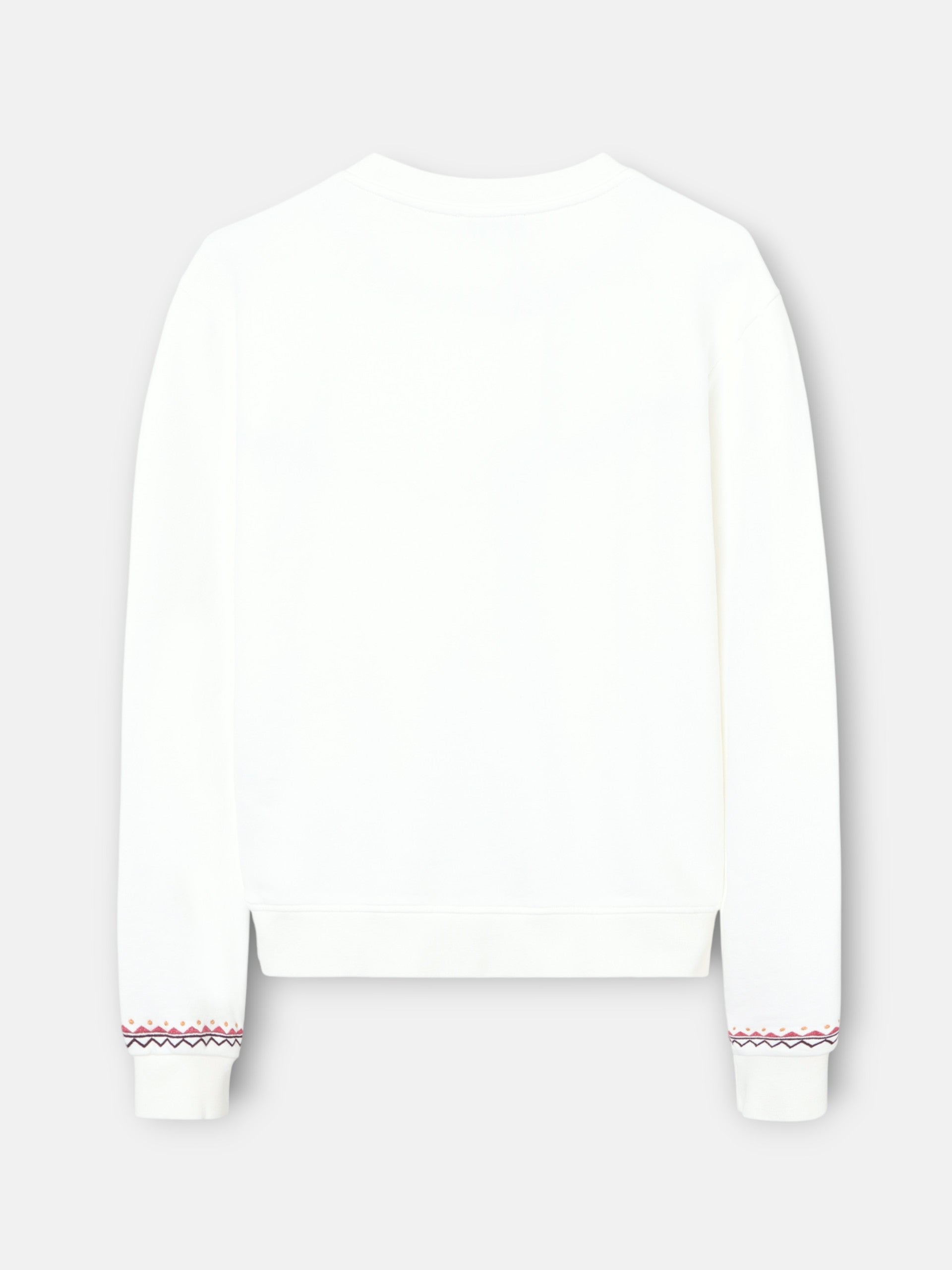 Sudadera woman bordados etnicos cruda