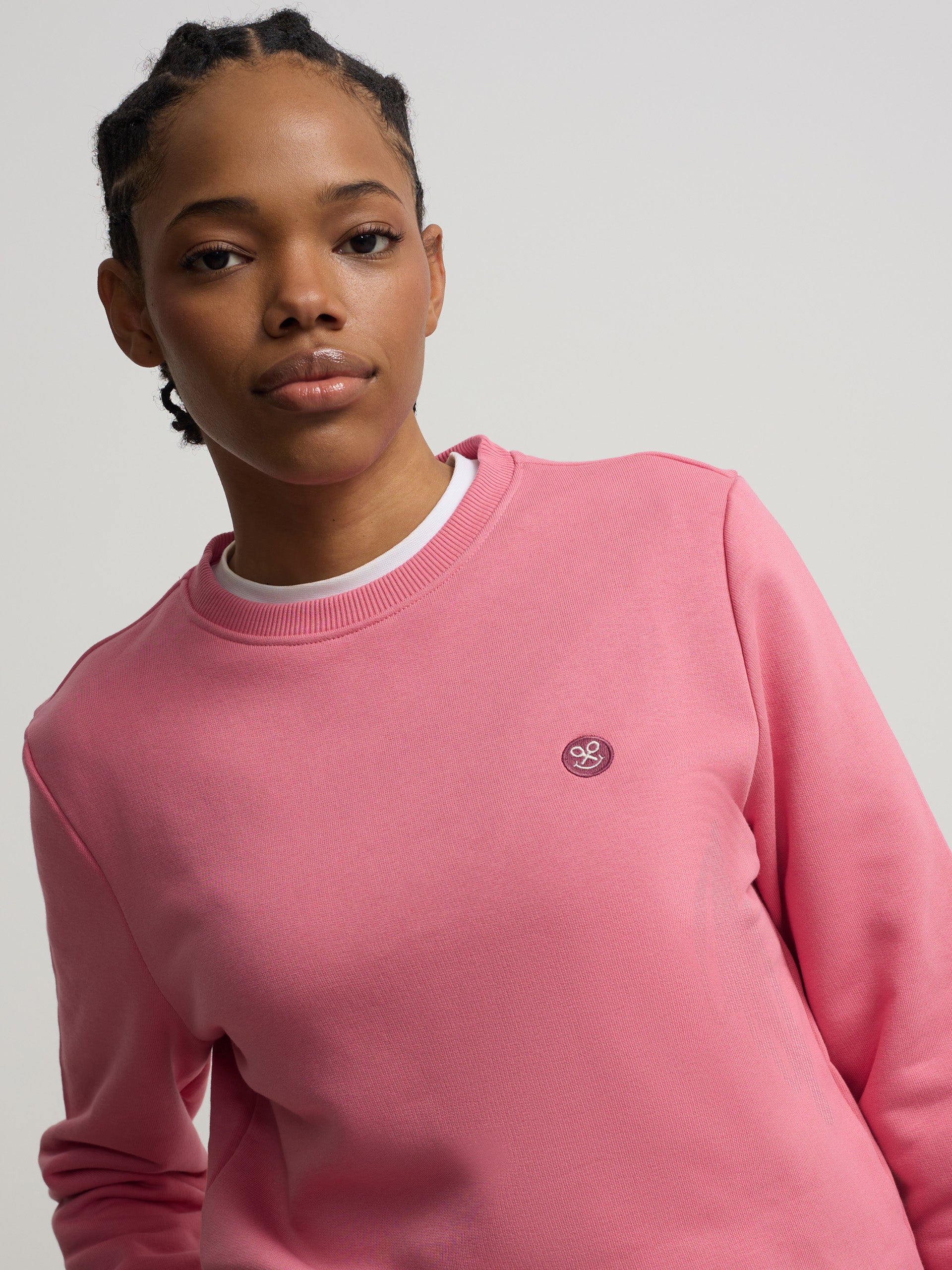 Woman have a silbon day pink sweatshirt