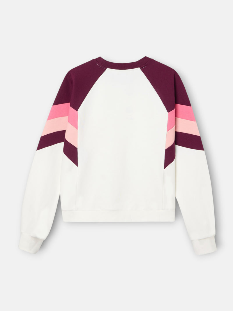 Sudadera woman tricolor morados