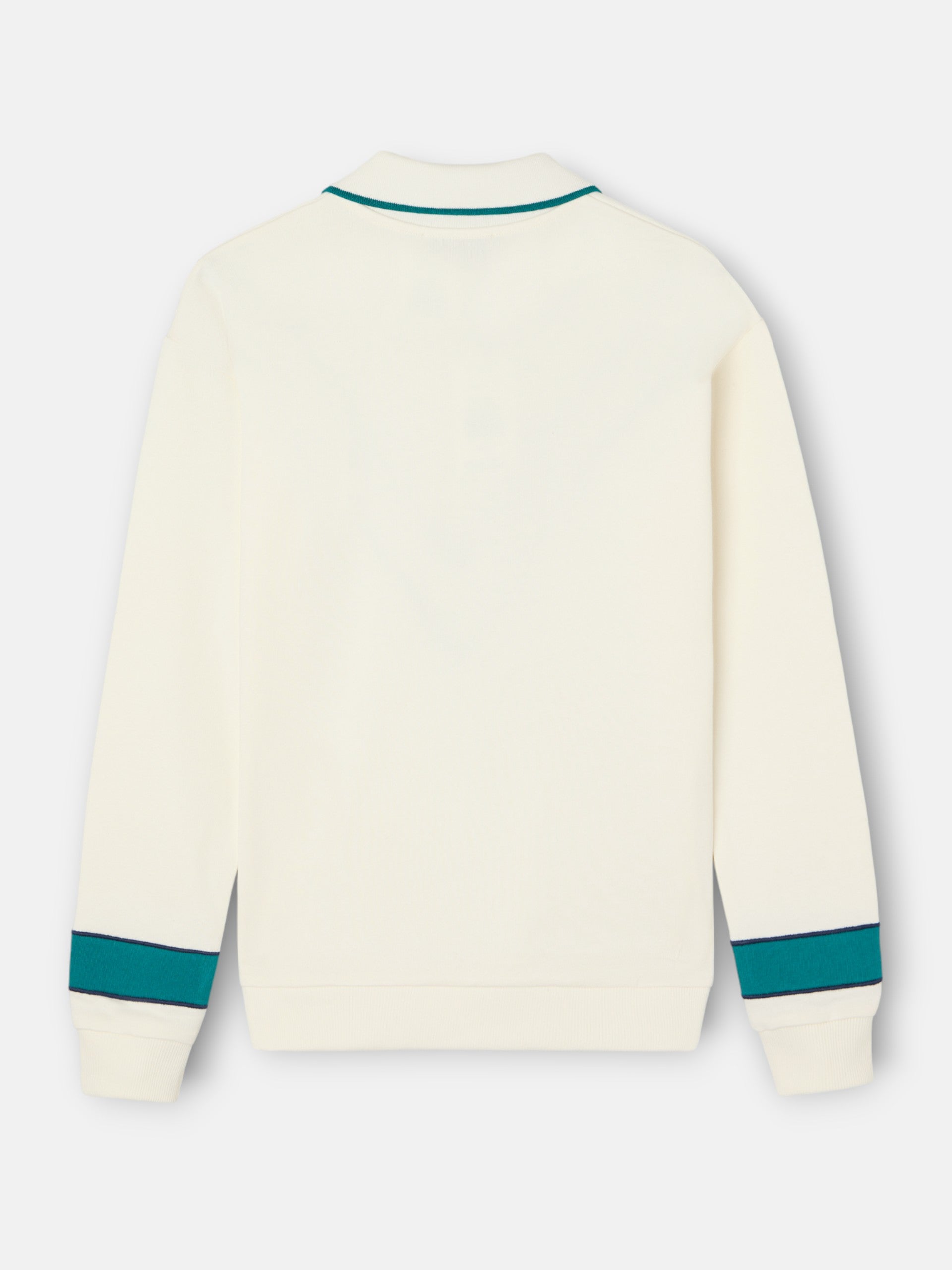 Women's retro green and off-white sweatshirt