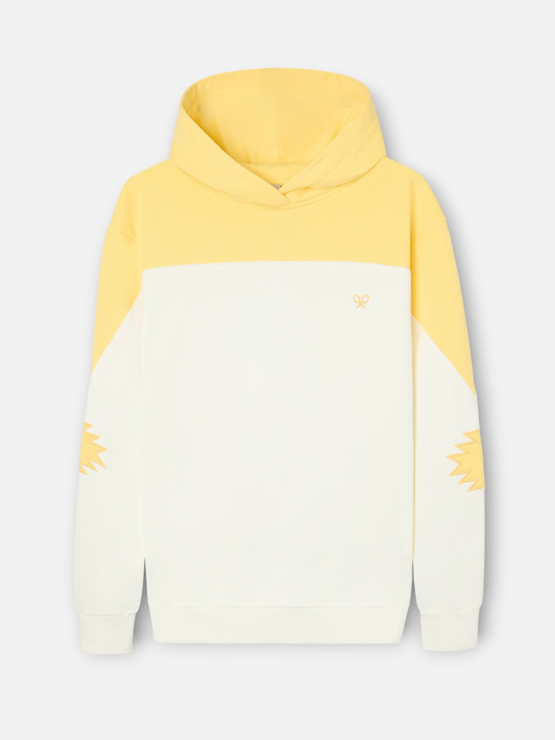 Sweatshirt mulher estrela bicolor cru