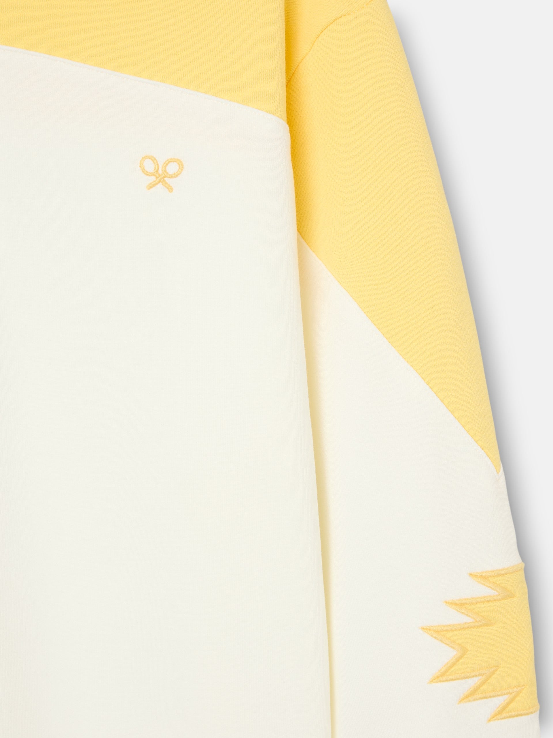 Sweatshirt mulher estrela bicolor cru