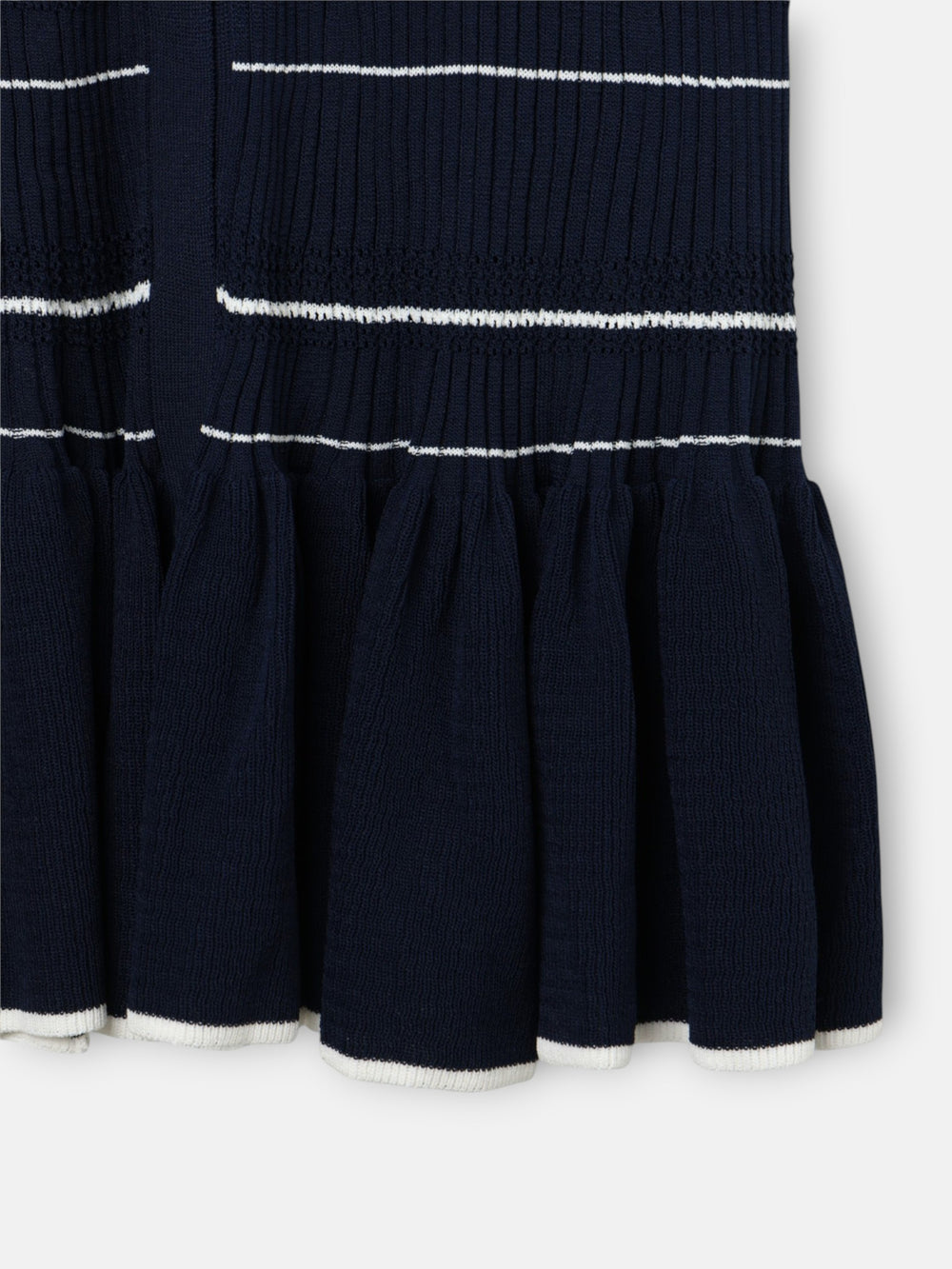 Vestido punto largo marino