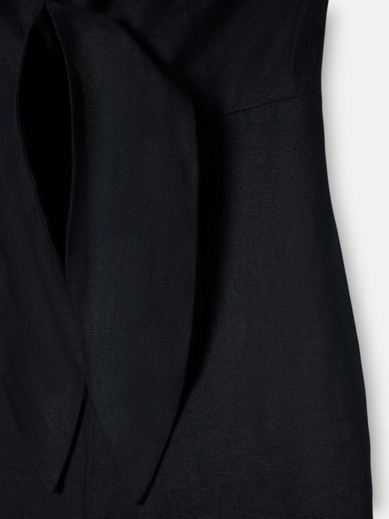 Mono halter lino negro