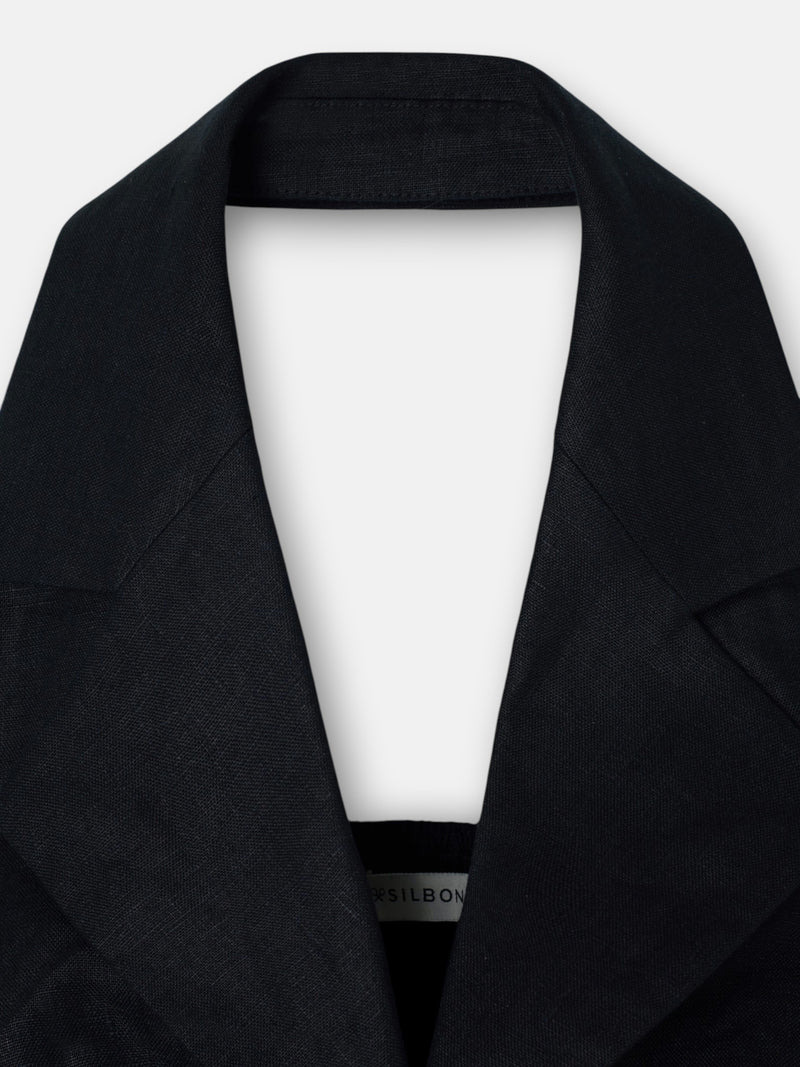 Mono halter lino negro
