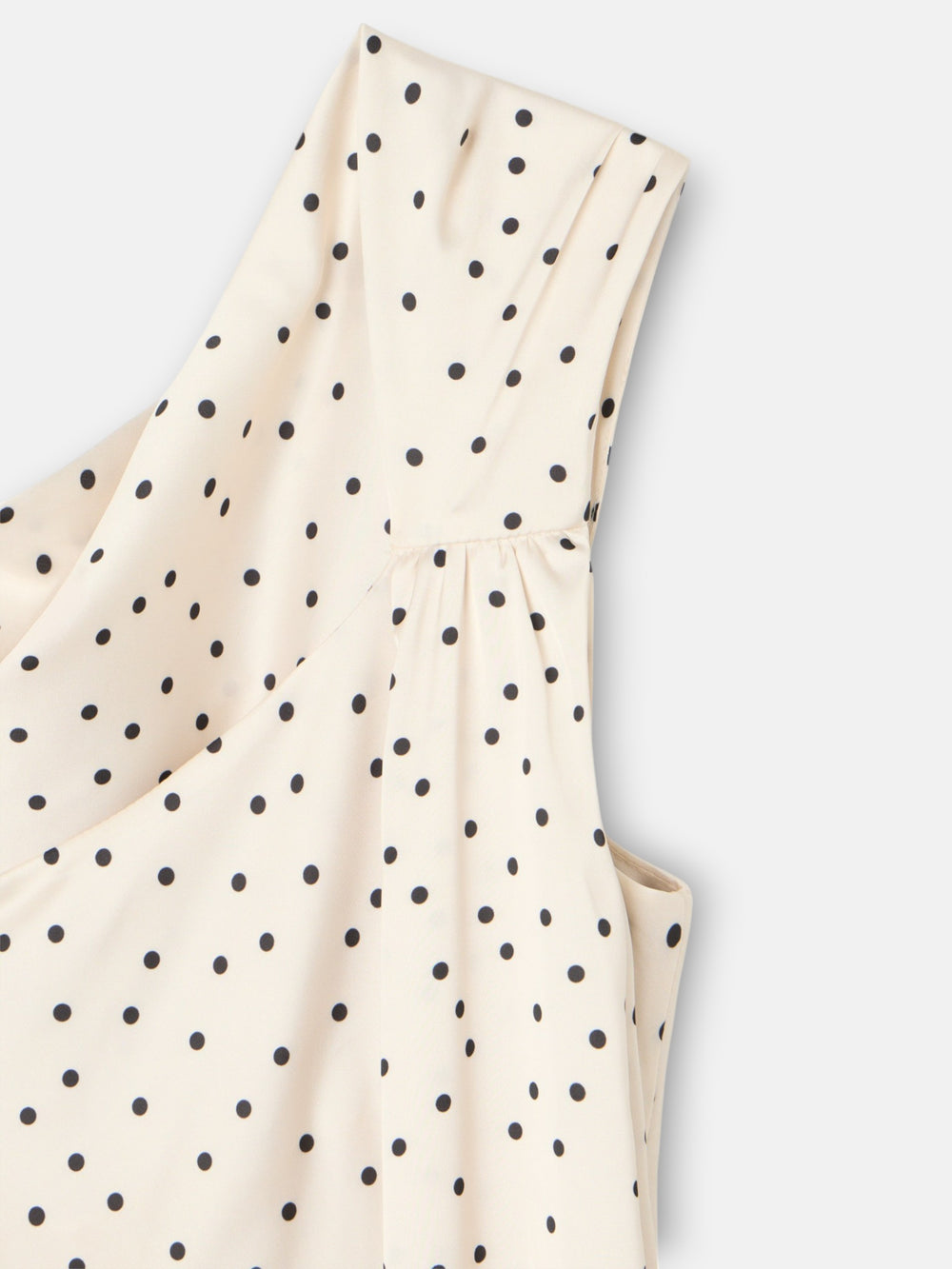 Vestido lencero lunares blanco y negro