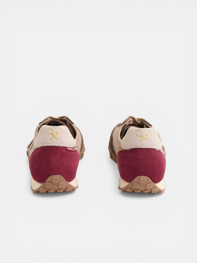 Brown running sneakers