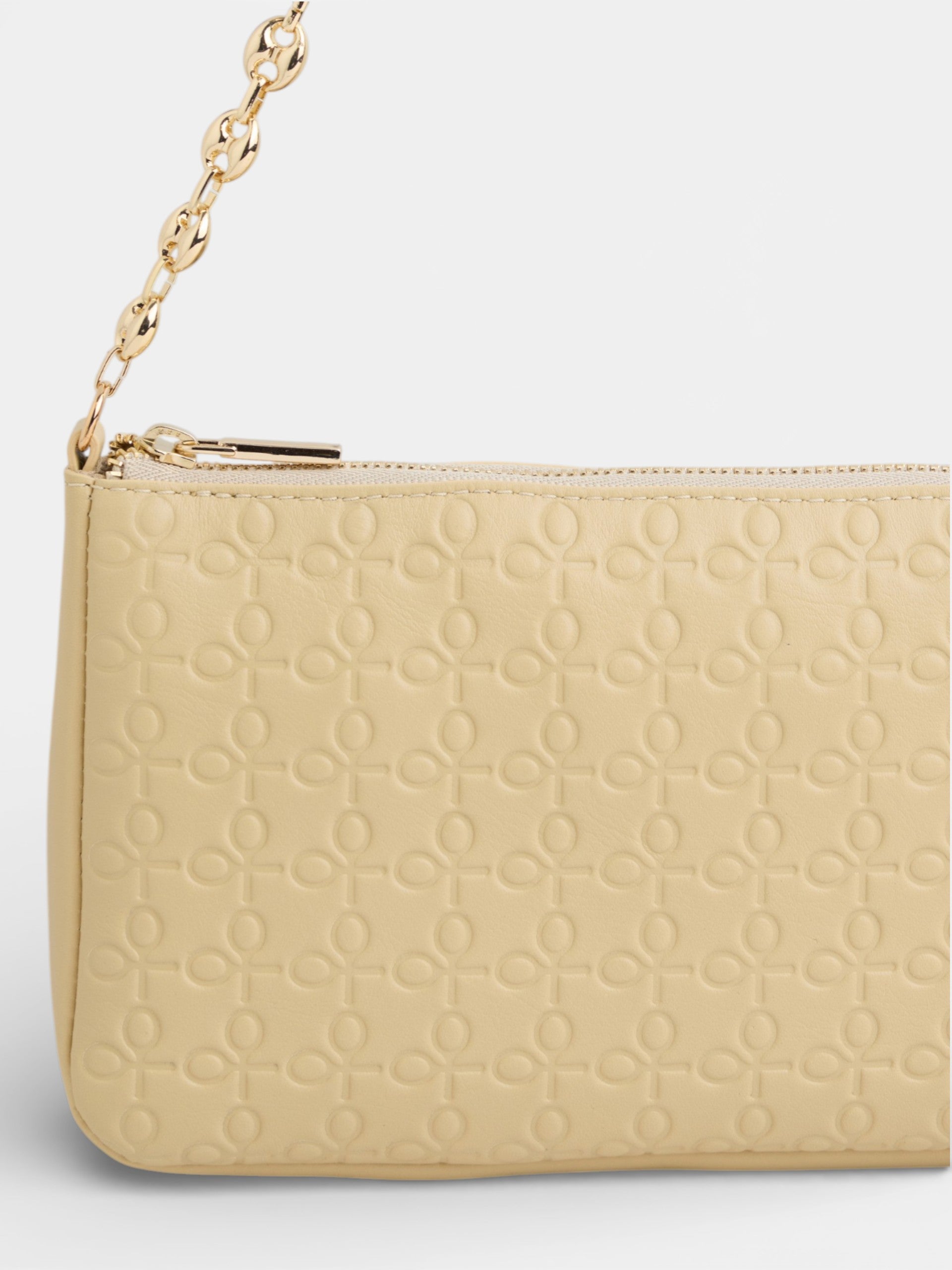 Bolso silbon cadena arena