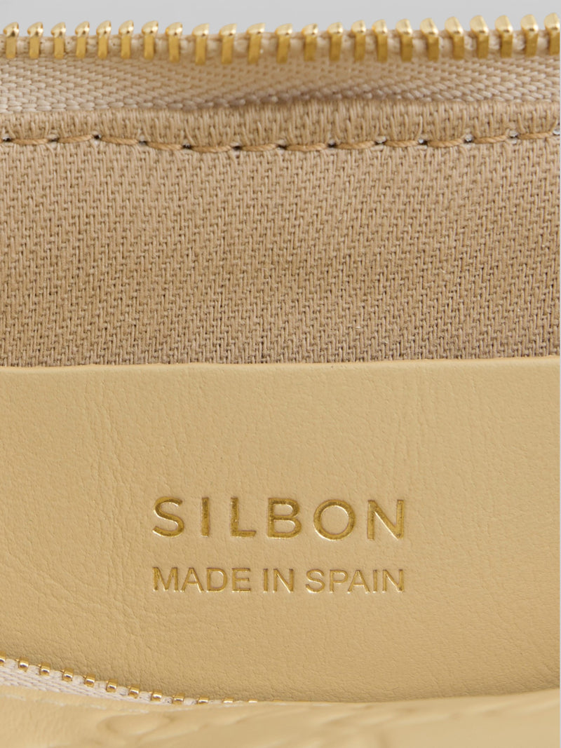 Bolso silbon cadena arena