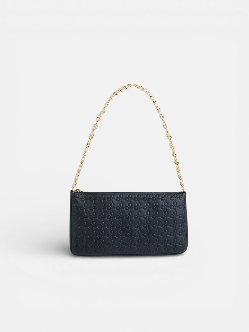 Bolso silbon cadena negro