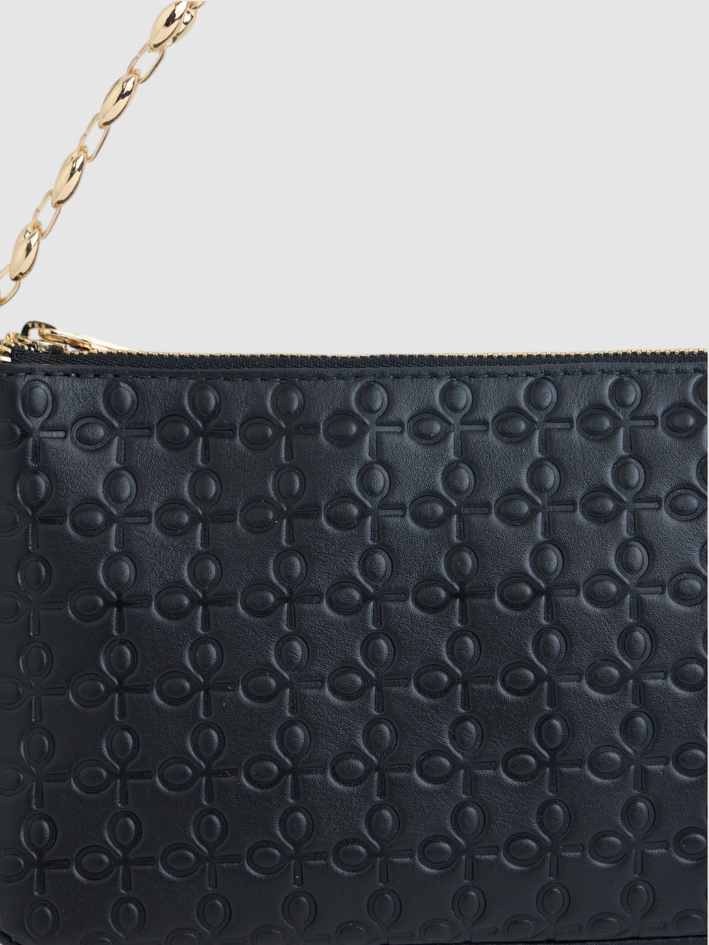 Bolso silbon cadena negro