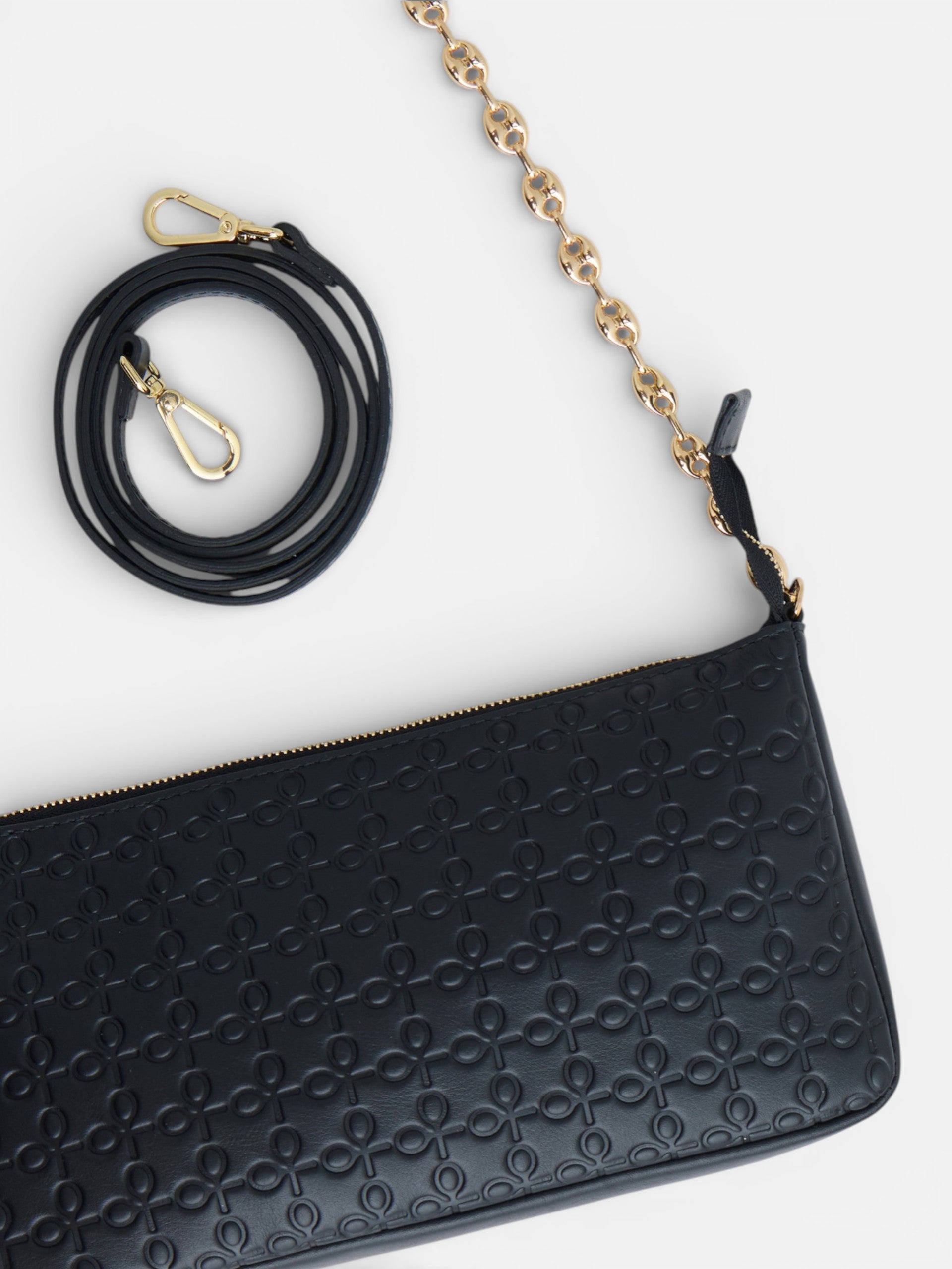 Bolso silbon cadena negro