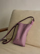 Mini knot bag in pink and burgundy