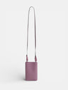 Minibolsa nó rosa e bordô