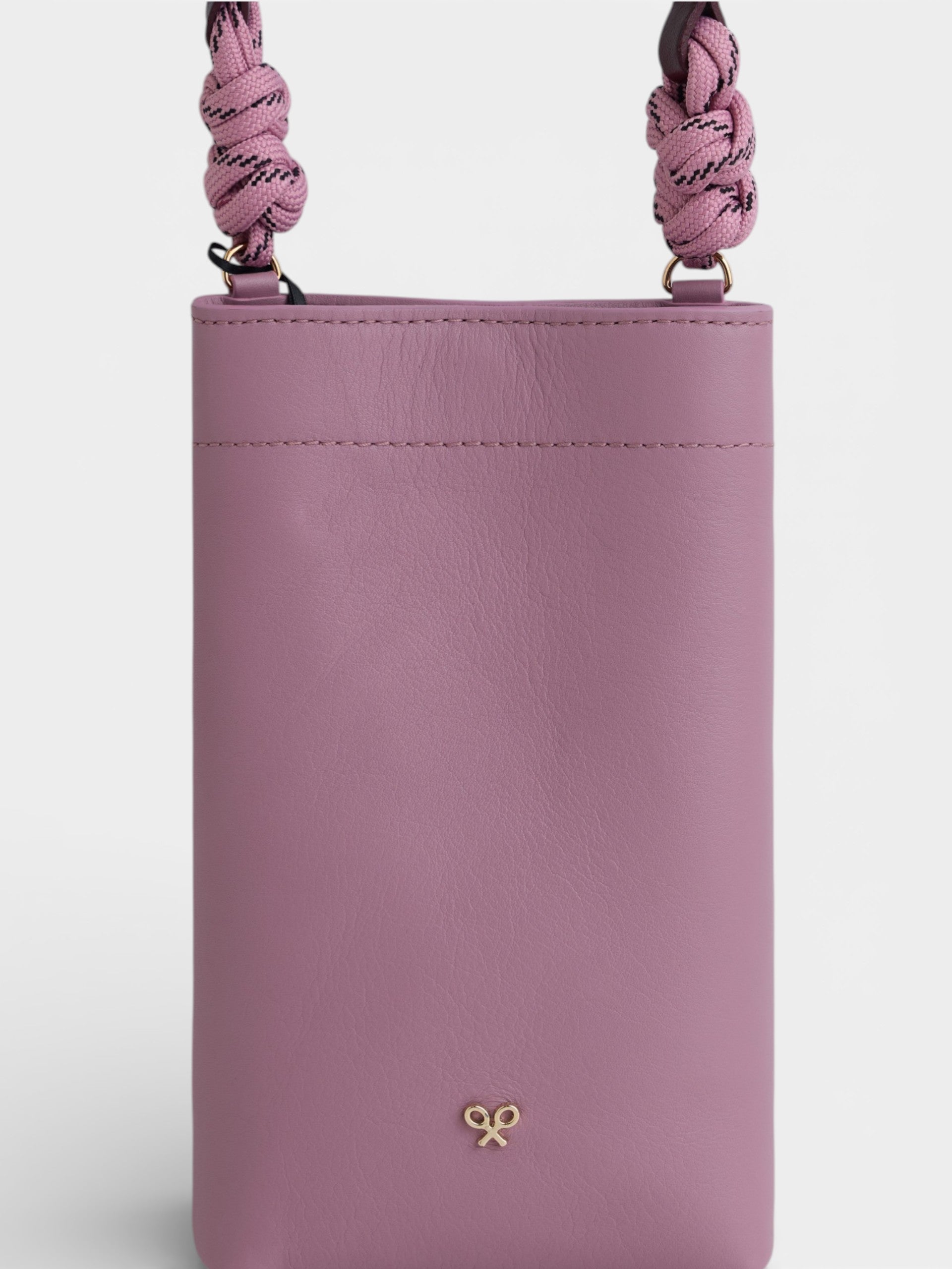 Minibolso nudo rosa y burdeos