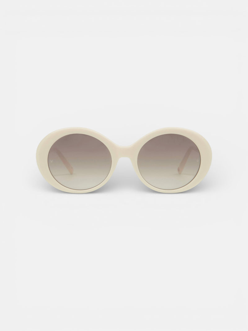 MOXSILBON Cream Low Sunglasses