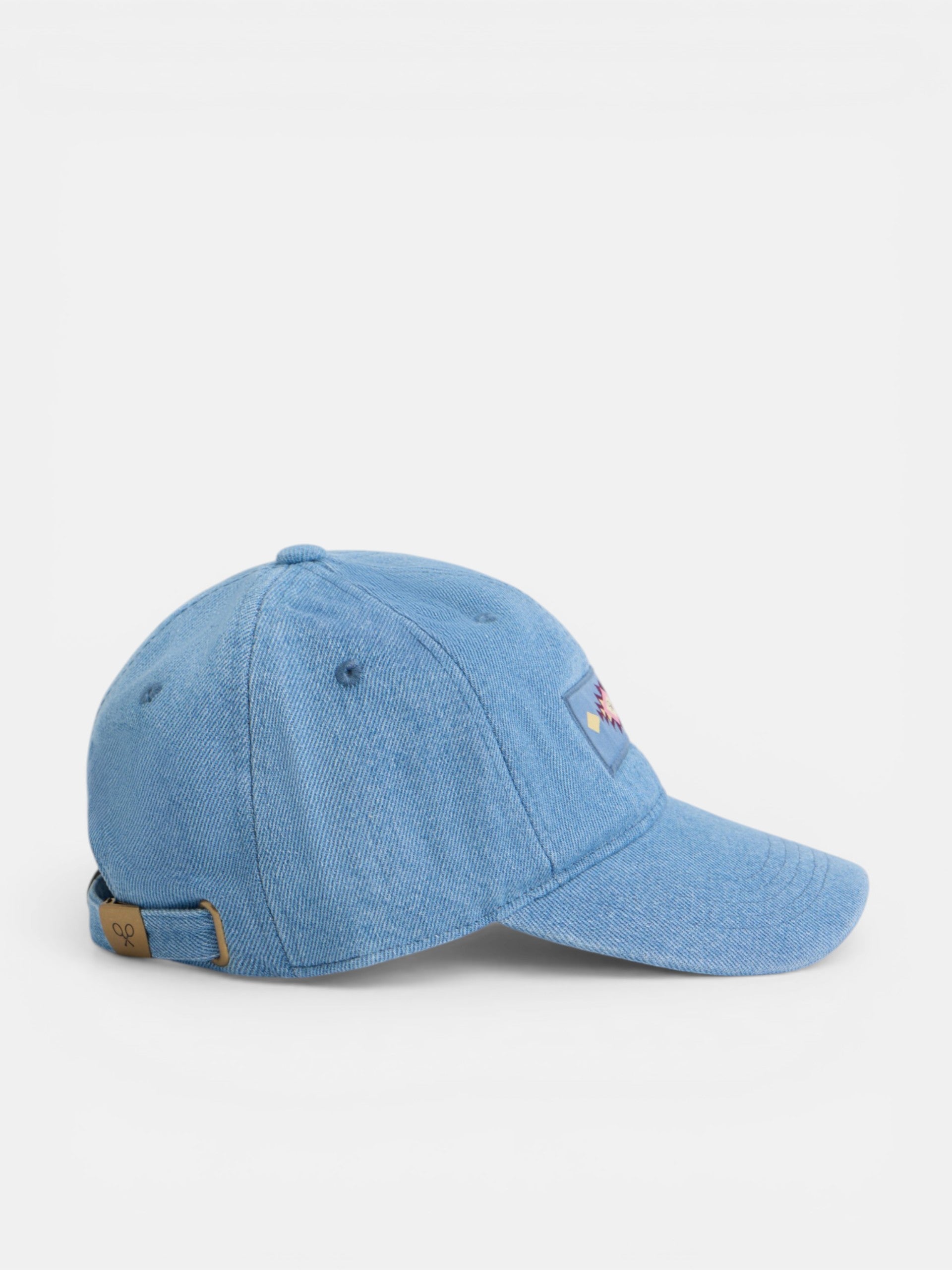 Gorra motivo etnico denim