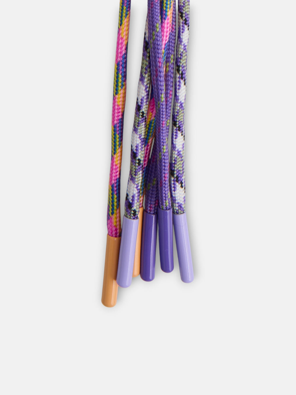 Llavero cabos dorado y morado