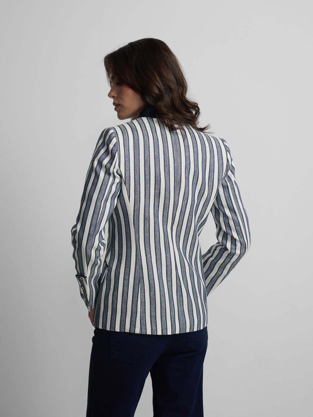 veste de marin américaine à rayures bleues