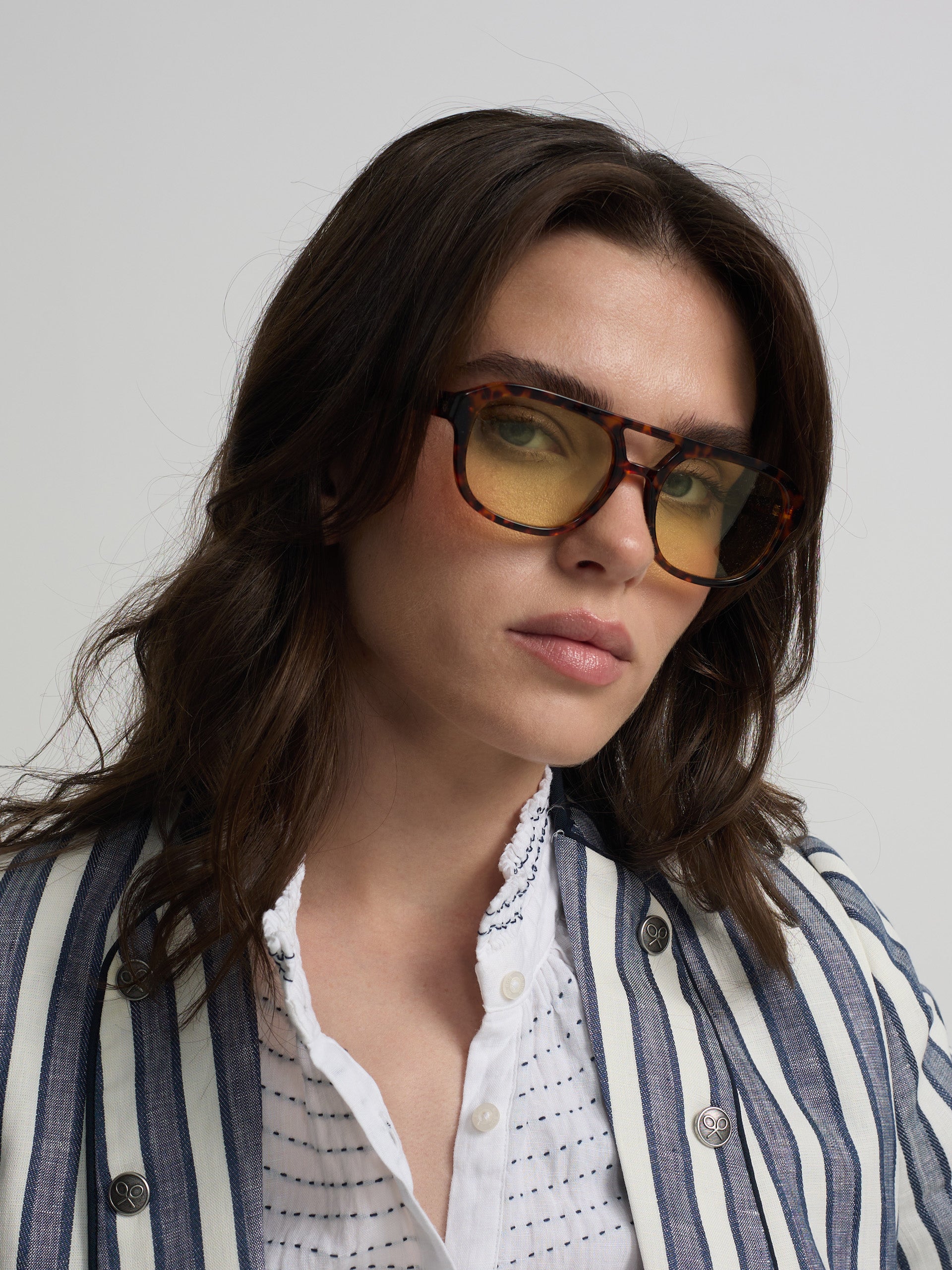 Americana marinera rayas azules