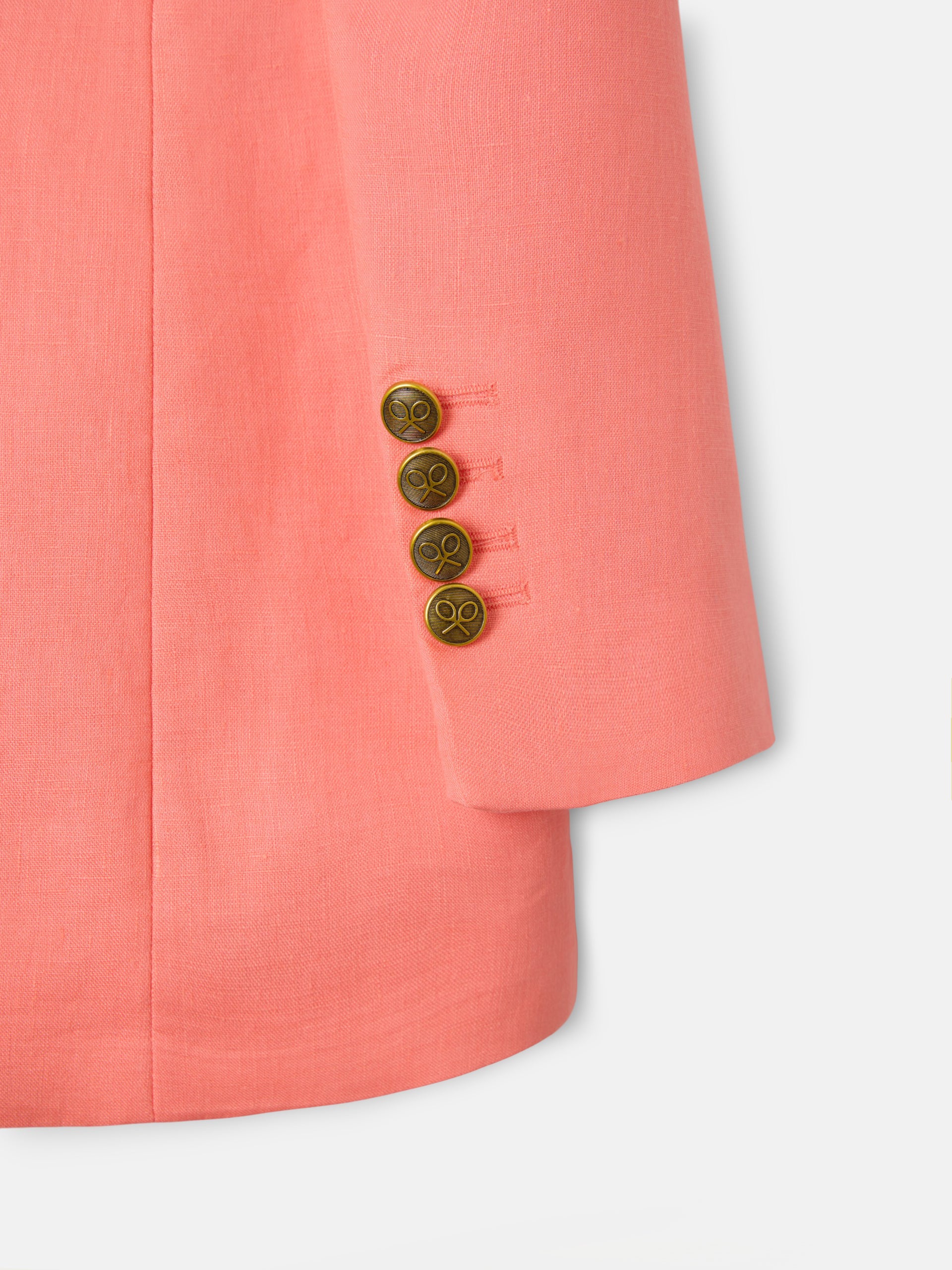 Blazer clássico cruzado coral