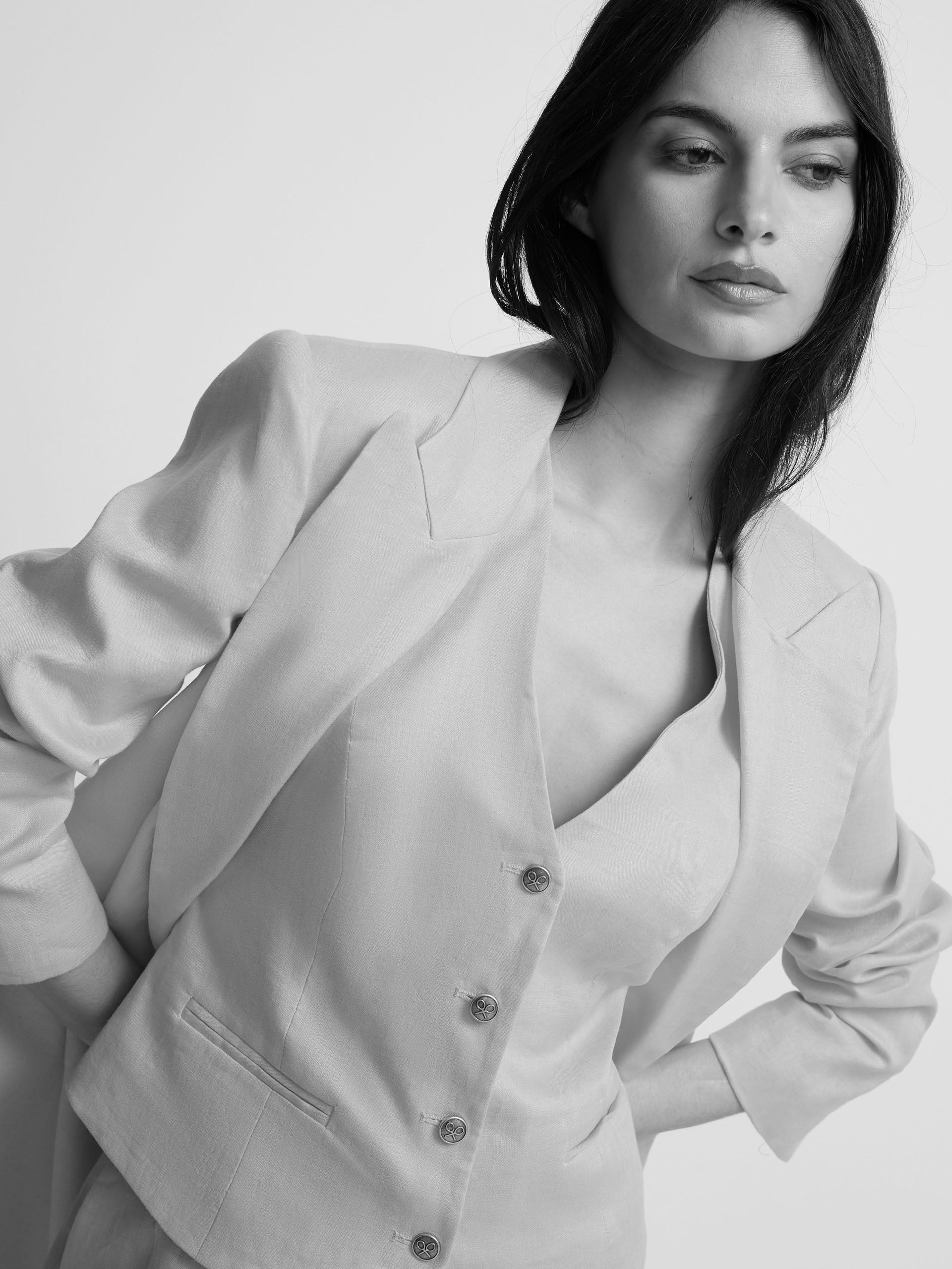 Americana clasica cruzada coral