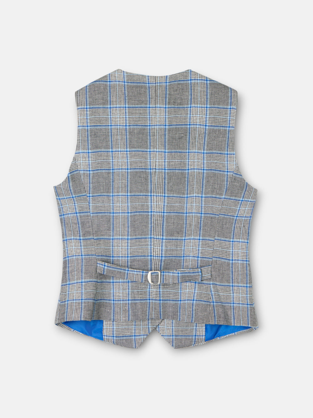 classic navy plaid vest