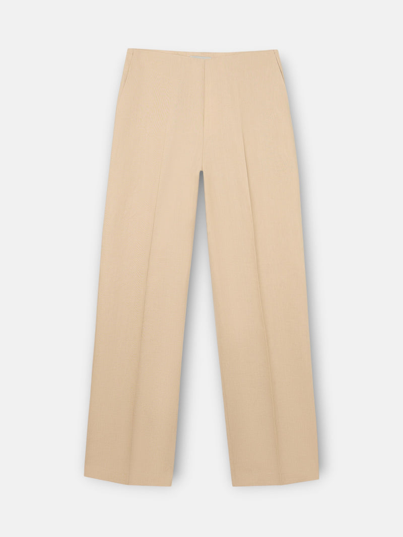 Beige linen trousers