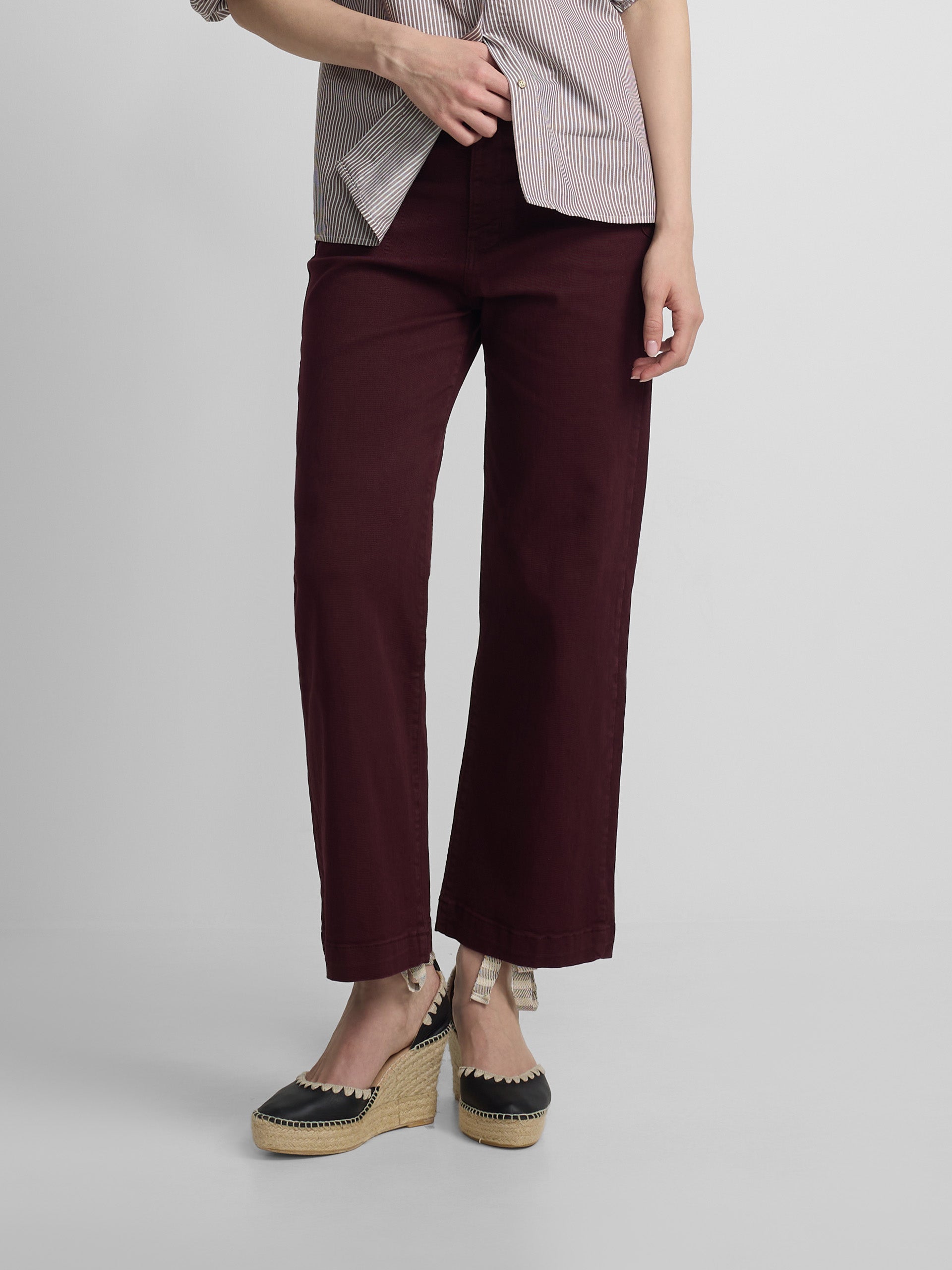 Pantalon marinero burdeos